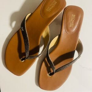 Michael Kors Tan and Brown Sandals